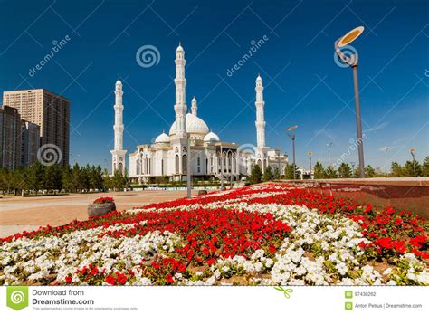 Hazrat Sultan Mosque Kazakhstan Astana Stock Photo Image Of Central