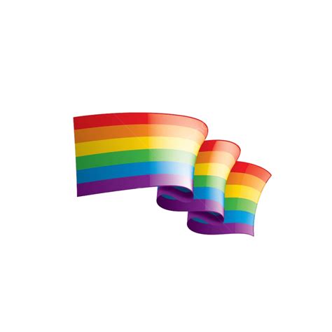 white flag waving vector design images vector a rainbow flag waving on white background