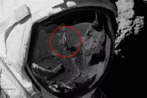 Us Moon Landing Faked Photo Of Astronauts Visor Proves Nasa Staged