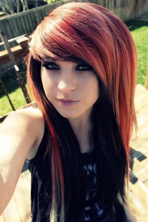 cute emo girl haircuts