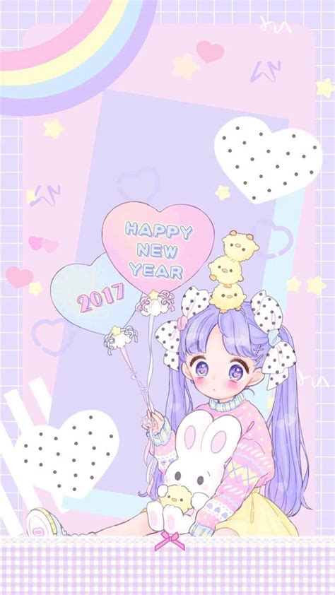 Pastel Mobile Anime Kawaii Wallpapers Wallpaper Cave