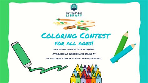 Coloring Contest For All Ages Danville Public Library