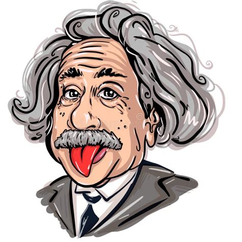 Esboço Albert Einstein No Estilo Do Vintage Imagem Editorial