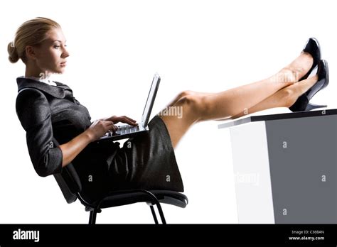 Secretary With Legs Hi Res Stock Photography And Images Alamy