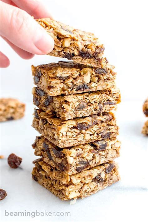 If you want a delicious chewy cookie bursting with flavour then these are the cookies for you. Oatmeal Raisin Cookie Bars (Vegan, Gluten Free) - Beaming ...