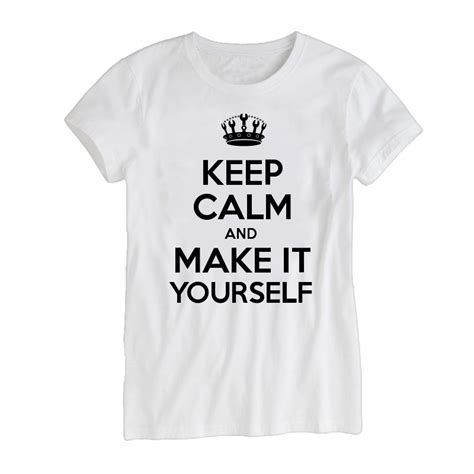 Keep Calm Customised Womens T Shirts Keep Calm And Carry On