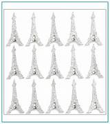 Eiffel Tower Stickers Scrapbook Pictures