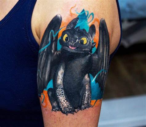Dragon Toothless Tattoo By Tymur Denysenko Post 17034 Toothless