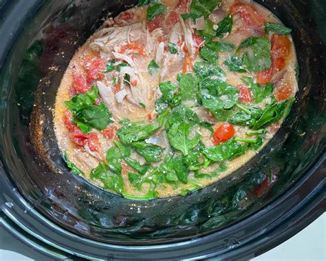 Creamy Slow Cooker Tuscan Chicken Thighs Whole Living By Bvt