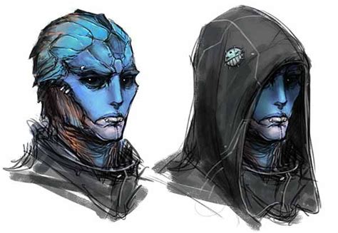 Humanoid Alien Concept Art Cool Designs Of Extraterrestrial Races Mass Effect Races Tali