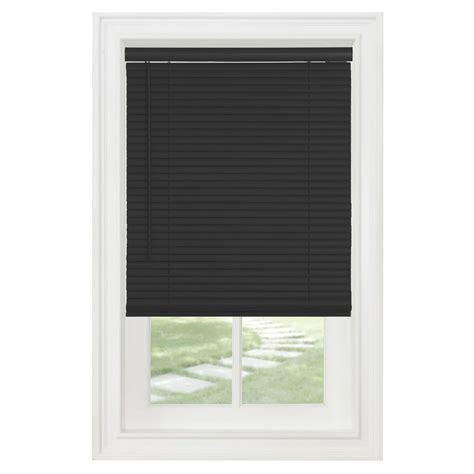 Cordless Window Blinds Mini Blinds 1 Slats Black Venetian Vinyl Blind