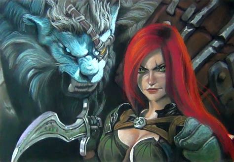 Katarina And Rengar League Of Legends Drawn By Hot Sex Picture