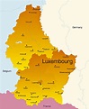Mapa de ciudades de Luxemburgo - OrangeSmile.com