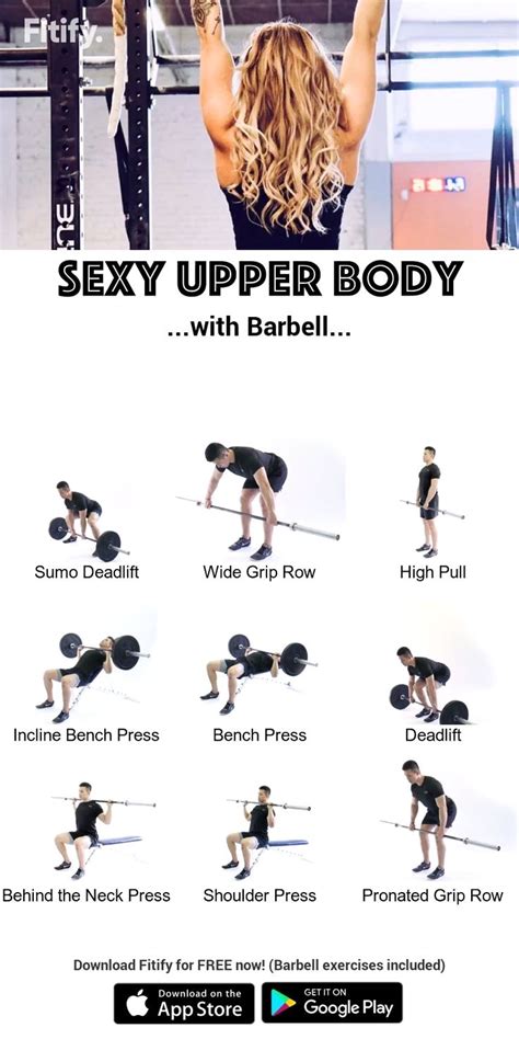 📌19 Best Full Body Workout At Home With Weights Best Barbell Workout