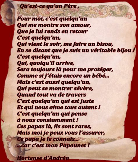 Poeme Pour Papa