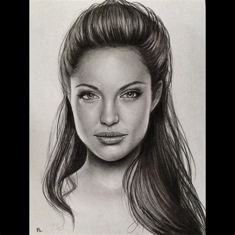 Angelina Jolie Drawing At Explore Collection Of