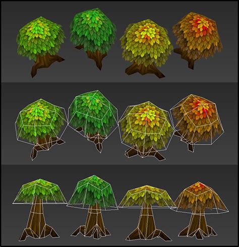 Low Poly Trees Low Poly Low Poly Models Tree Textures