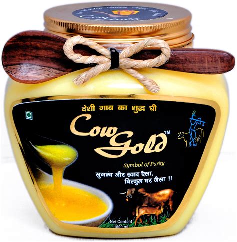 Buy Cowgold Desi Cow A2 Gheerathi Cow And Sahiwal Cow Bilona Method 1 L Online At Low Prices