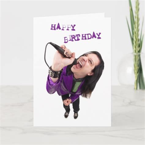 Happy Birthday Rock Star Card Zazzle Com