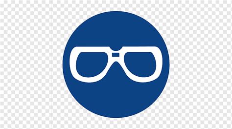 Eye Protection Safety Personal Protective Equipment Lens Glasses Ppe Symbols Blue Eye