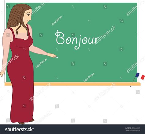 French Teacher Stock Vector Royalty Free 266646005 Shutterstock