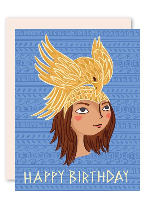 Greek Goddess Birthday Card By Pencil Joy
