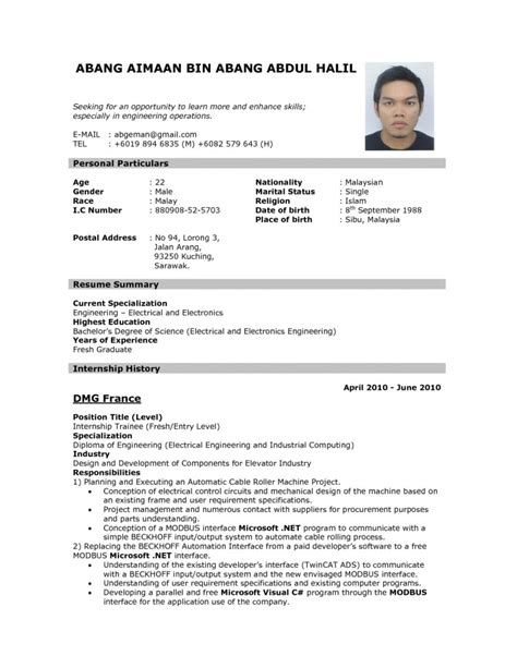 Abroad sample for resume job. Resume format for Abroad Job | williamson-ga.us