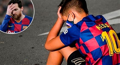 Messi Barcelona Niño Llora Por No Ver A Lionel Messi En El Día De Exámenes Pcr Messi Al