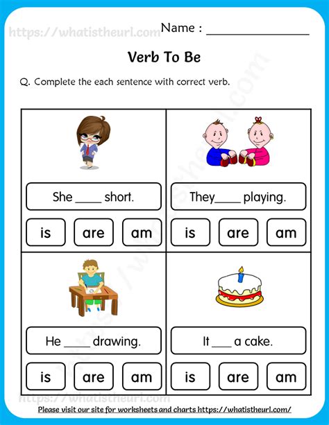 Verb To Be Worksheets 4 Your Home Teacher