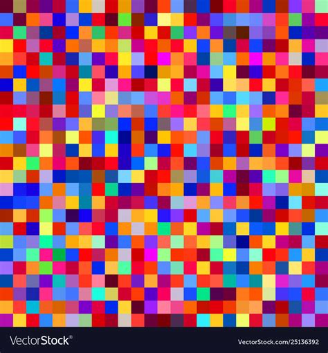 Seamless Colorful Pixel Pattern Royalty Free Vector Image
