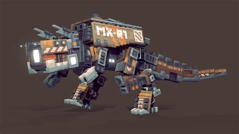 Mx R1 Dinosaur Battle Robot 3d Model By Wacky Wackyblocks