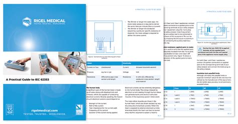 Guide A Practical Guide To The Iec 62353 Standard Rigel Medical