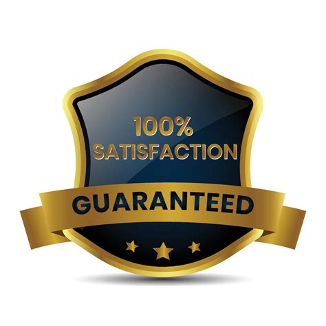 100 Satisfaction Guaranteed Vector 7012481 Vector Art At Vecteezy