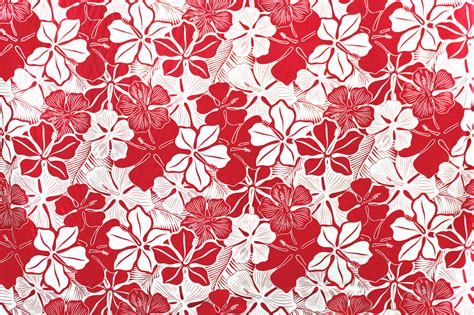 Hr1521 Red Hawaii Fabric Mart