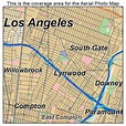 Aerial Photography Map of Lynwood, CA California