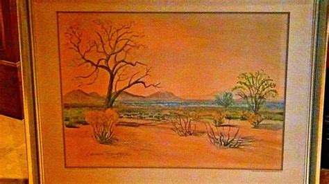 George Frederick 1889 1964 Arizona Desert Horizons 1950 Watercolor