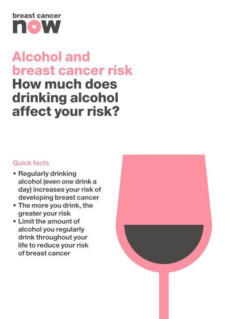 Alcohol And Breast Cancer Risk How Much Does Drinking Alcohol Affect Your Risk