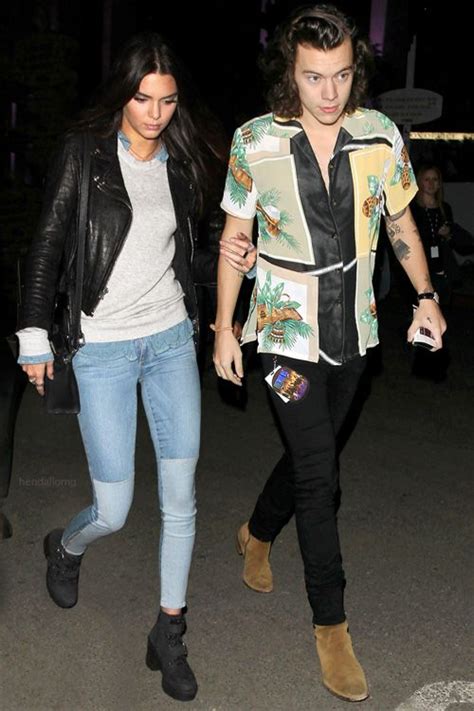 Kendall Jenner And Harry Styles Leave A Restaurant In La After Having Dinner With Images