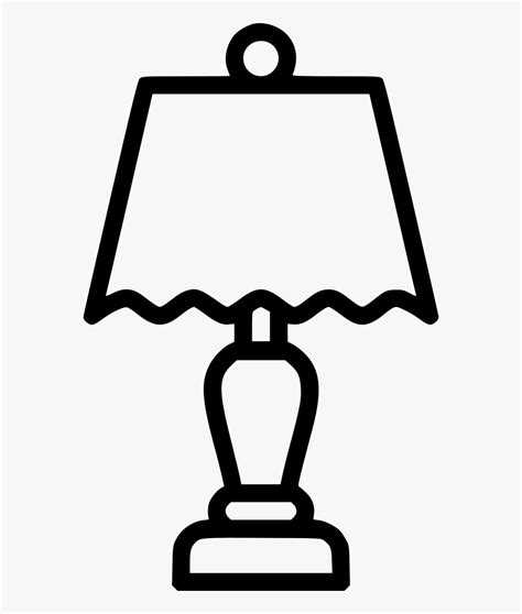 Transparent Nightstand Clipart Lamp Clipart Black And White Free