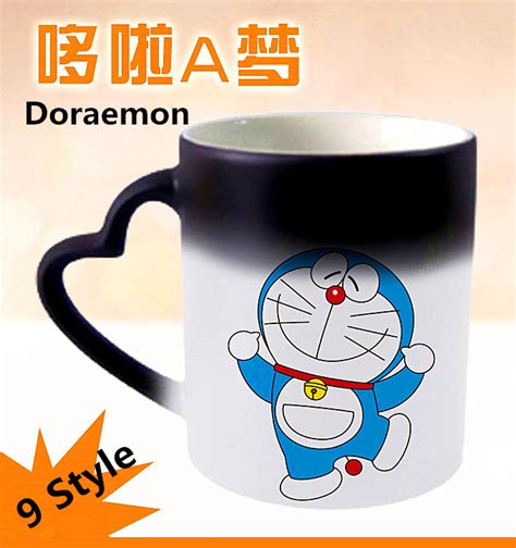 Cartoon Design Beautiful White Mug Print Anime doraemon ...