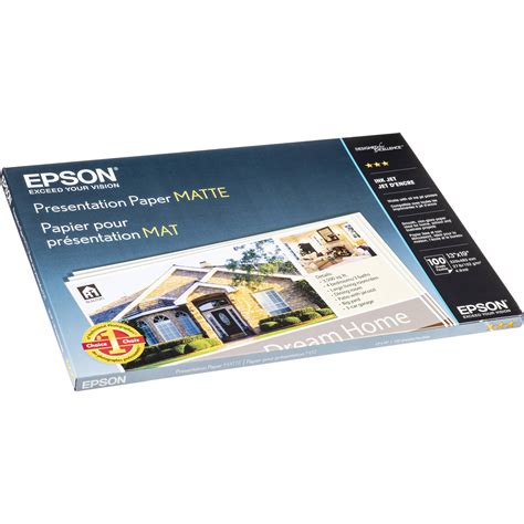 Epson Presentation Paper Matte 13 X 19 100 Sheets S041069 L