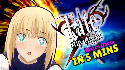 Fate Series Watch Order In 5 Mins Fate Series Watch Guide Youtube
