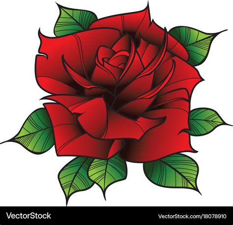 Flower Rose Royalty Free Vector Image Vectorstock