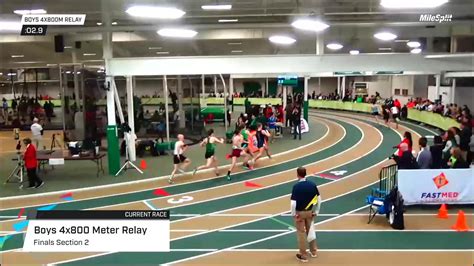 High School Boys 4x800m Relay Finals 2 Nchsaa 4a Indoor State