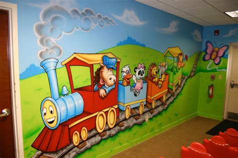 Play School Wall Paintingnursery School Wall Painting Artist