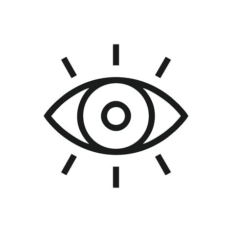 Eye Icon Vector Look And Vision Symbol Eye Logo Design Inspiration