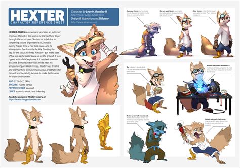 ArtStation - Hexter - Character design and reference sheet, Marc ...