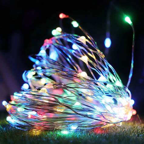 Rosnek Led String Lights Mini Battery Powered Copper Wire Starry Fairy