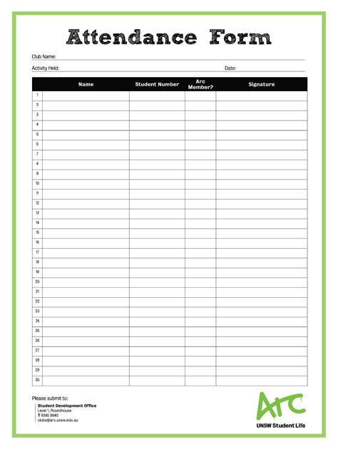 Attendance Form Fill And Sign Printable Template Online US Legal Forms