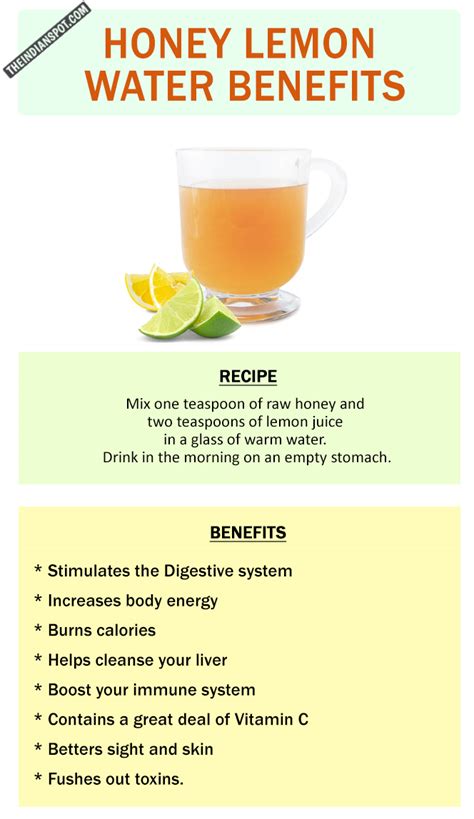 Benefits Of Honey Lemon Water The Indian Spot